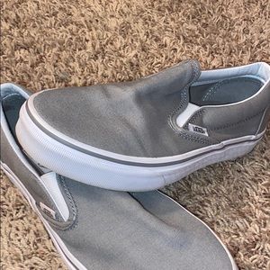Gray Slip-On Vans
